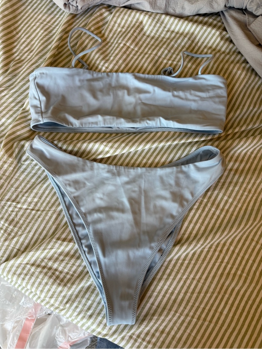 PacSun Light Blue Bandeau Bikini Set